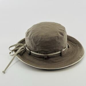 Scala Hat Mens Large Tan Cotton Vintage Bucket Hat Fishing Sun Protection Cotton